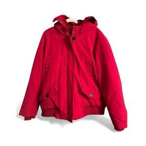 Woman Within Plus Size Arctic Parka Jacket & Hood 34" Long Down Blend Winter Coa